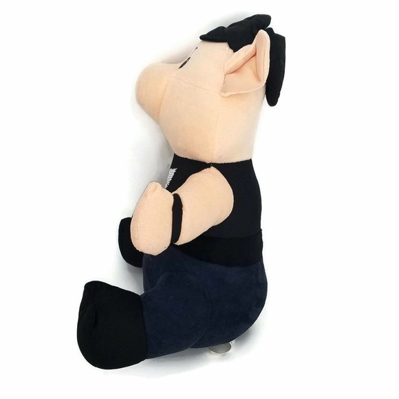 National Entertainment Network Born Free Ride Free Plush Pig w/ Hat Jumpsuit 14" - Picture 4 of 8